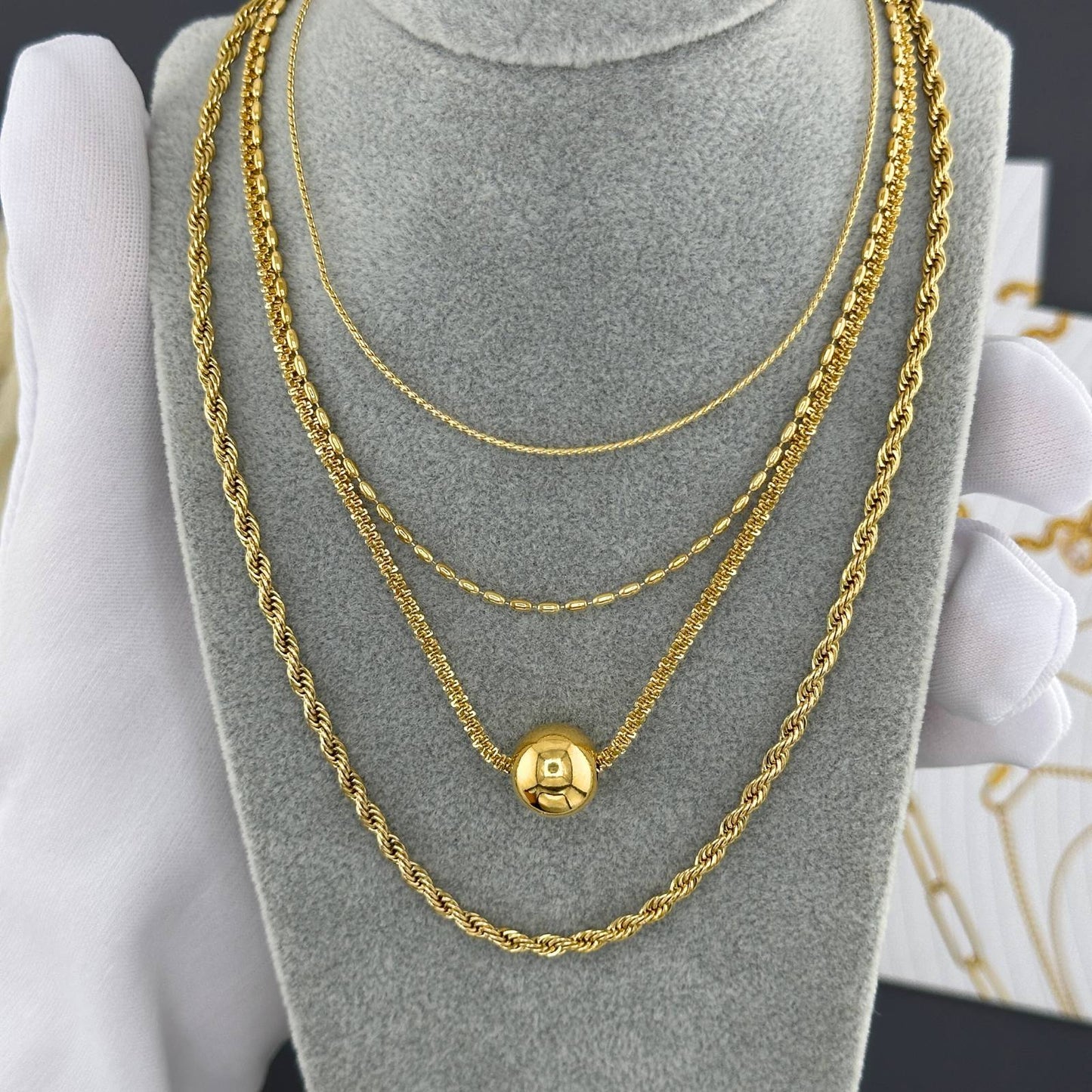 18K gold plated Stainless steel necklace