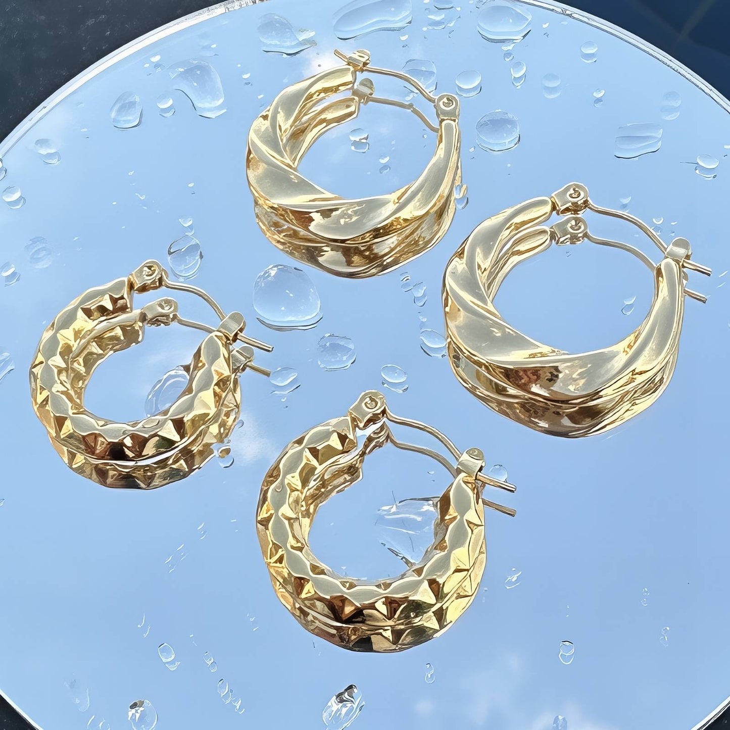 18K gold plated Stainless steel earrings