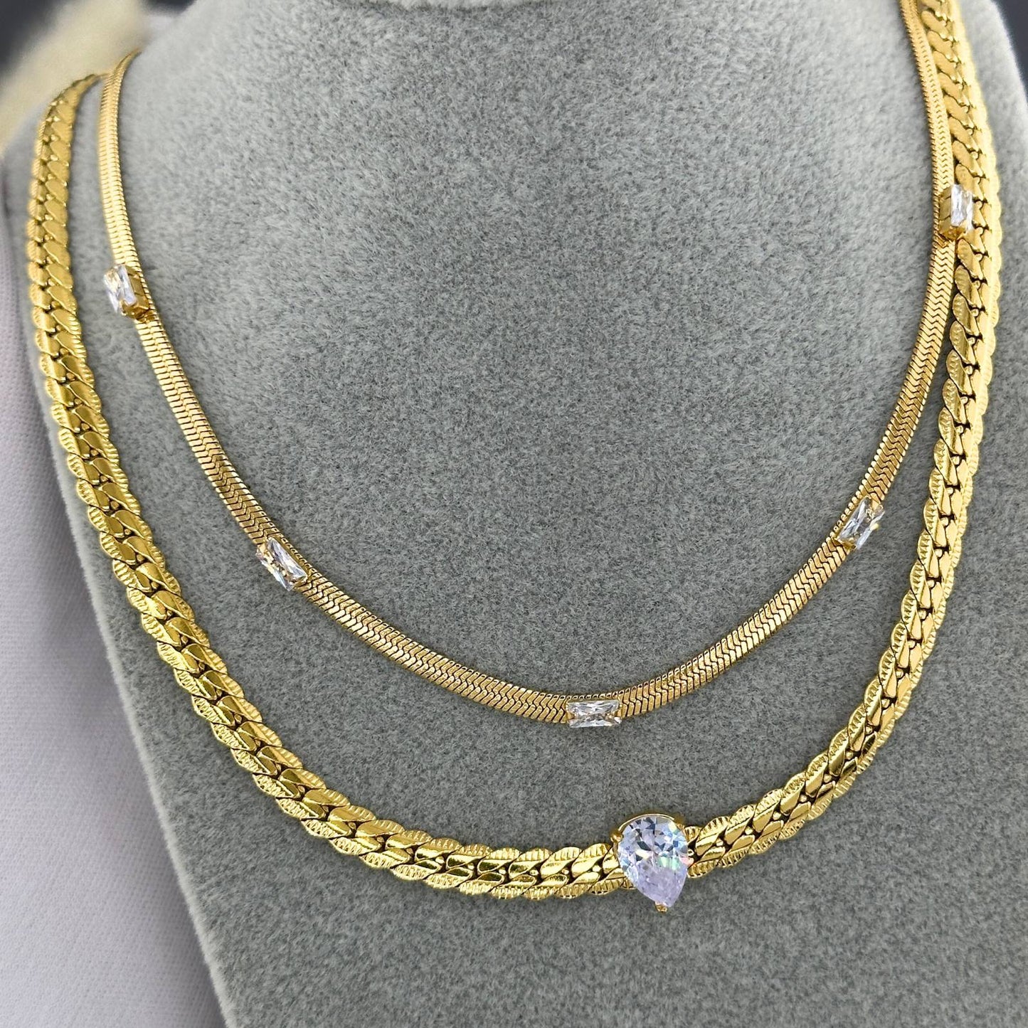 18K gold plated Stainless steel necklace