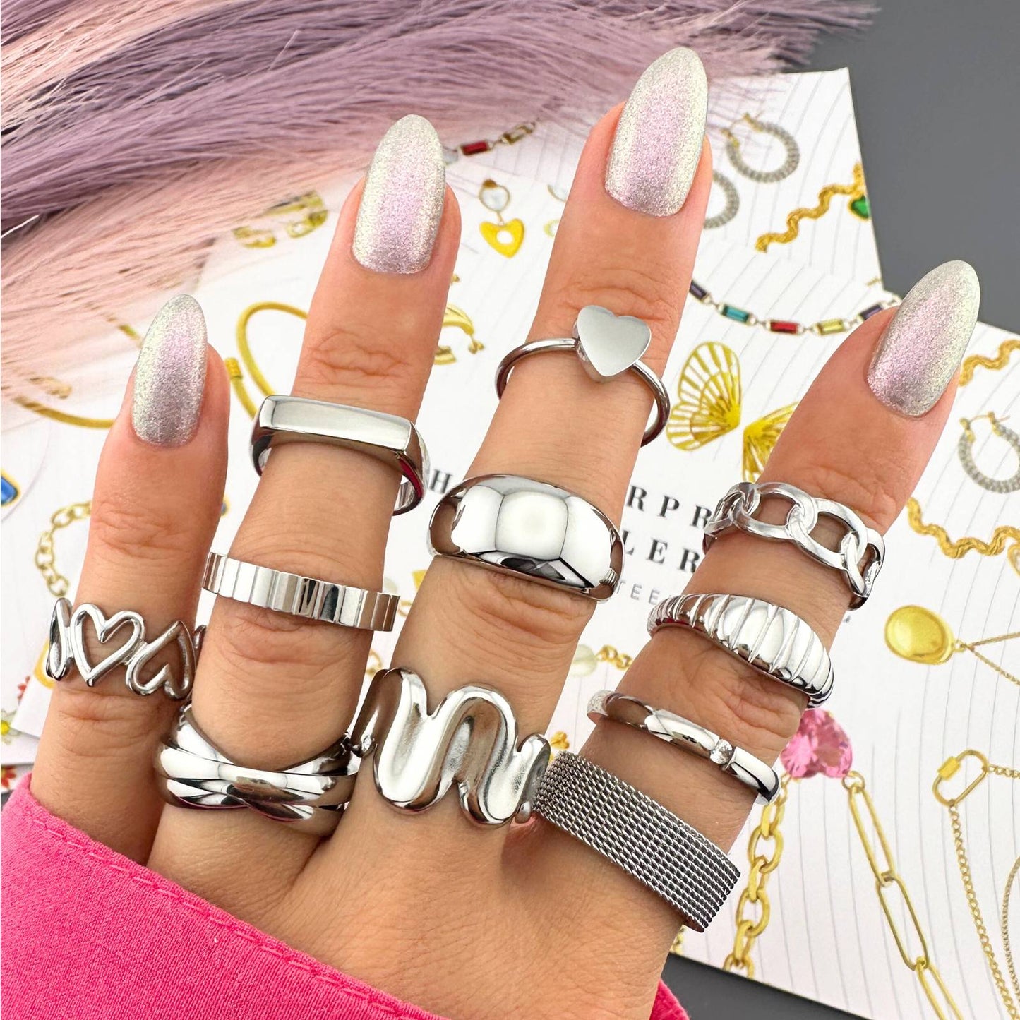 Stainless steel finger ring