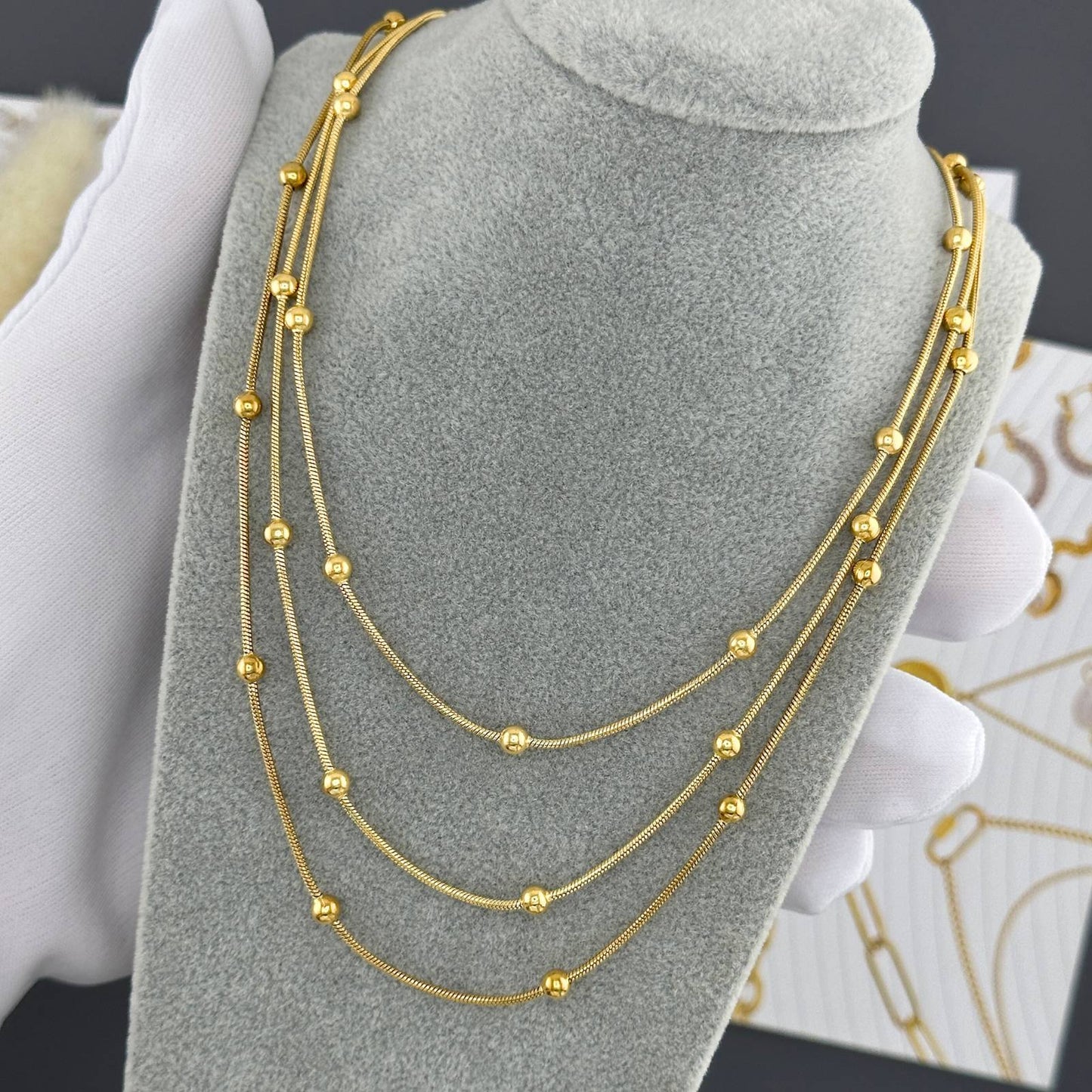 18K gold plated Stainless steel necklace