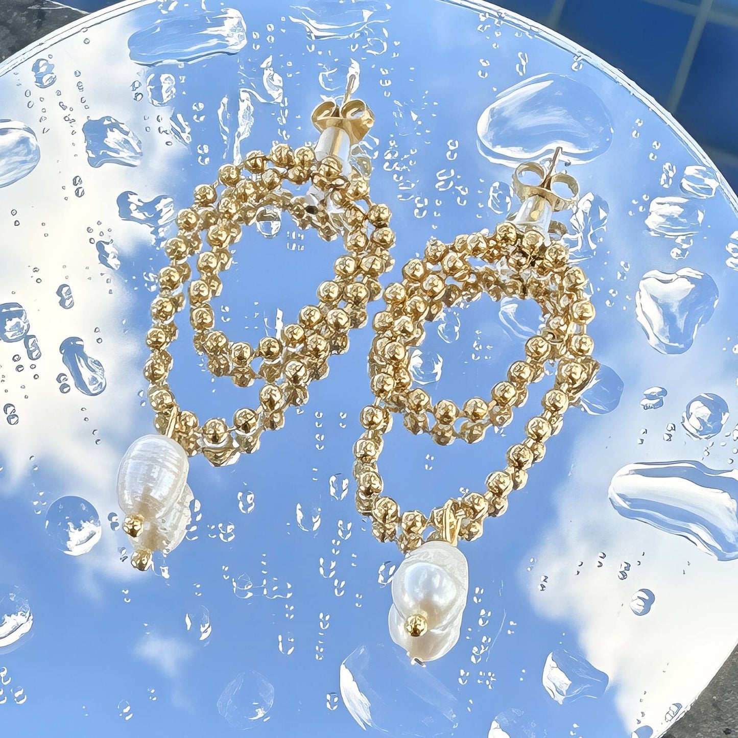 18K gold plated Stainless steel earrings