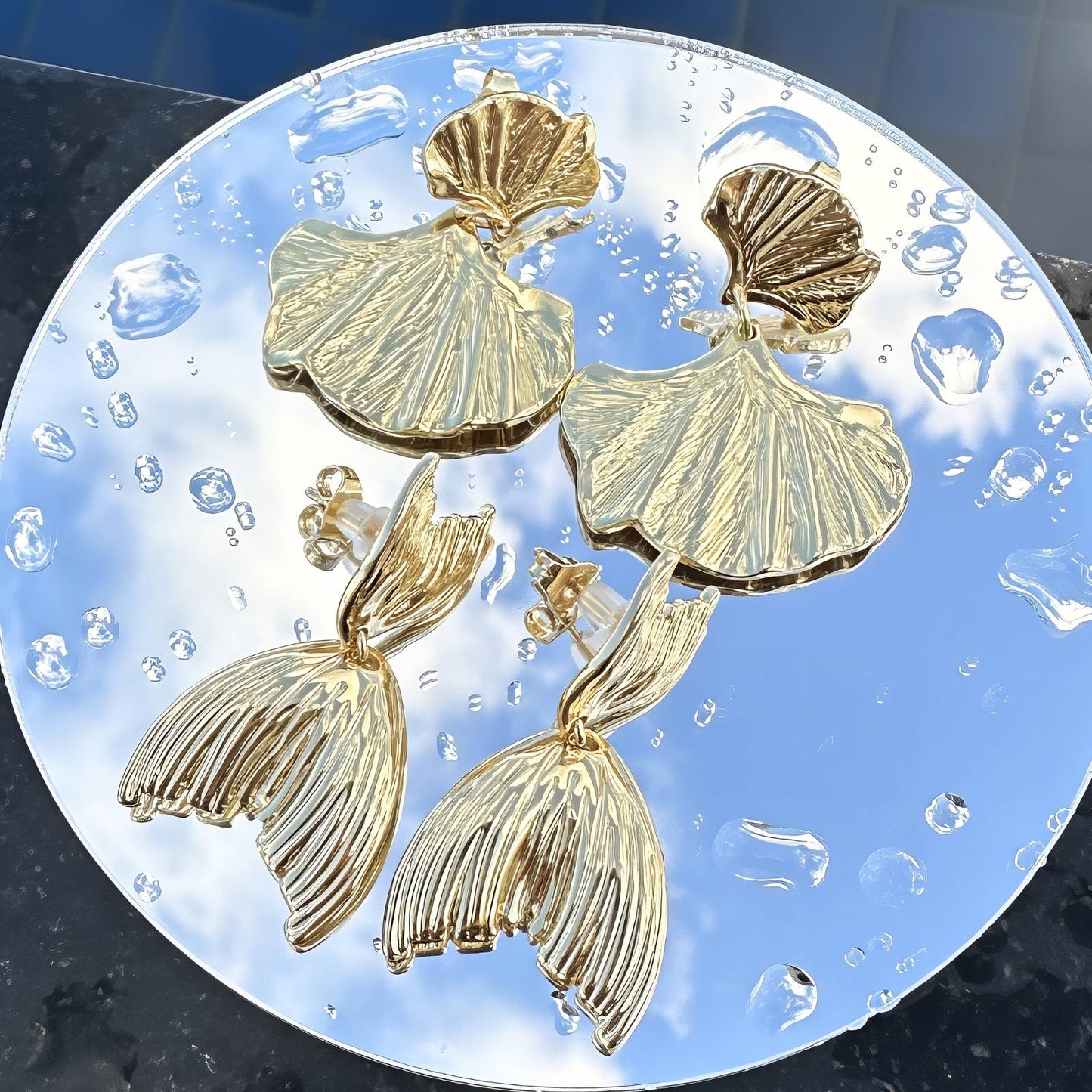 18K gold plated Stainless steel earrings