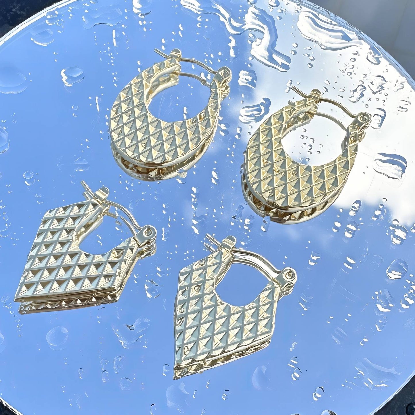 18K gold plated Stainless steel earrings