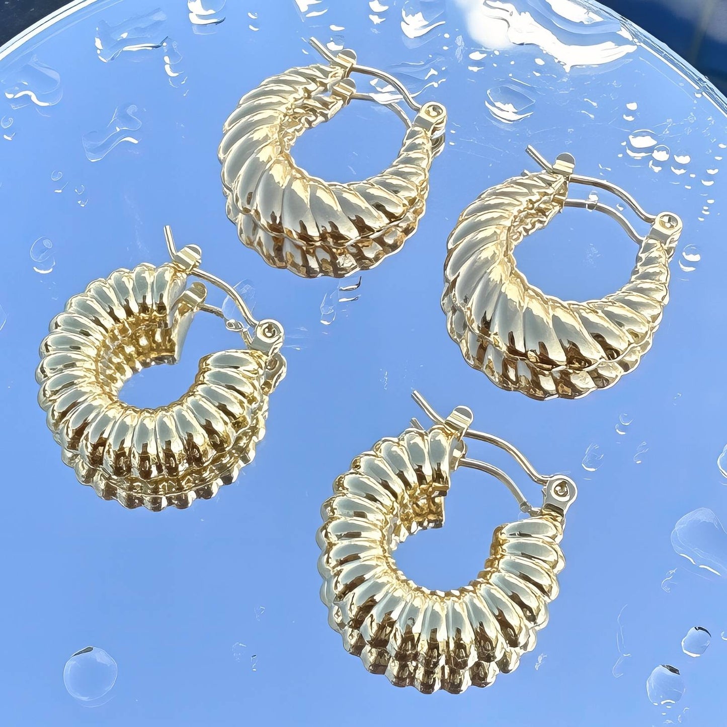 18K gold plated Stainless steel earrings