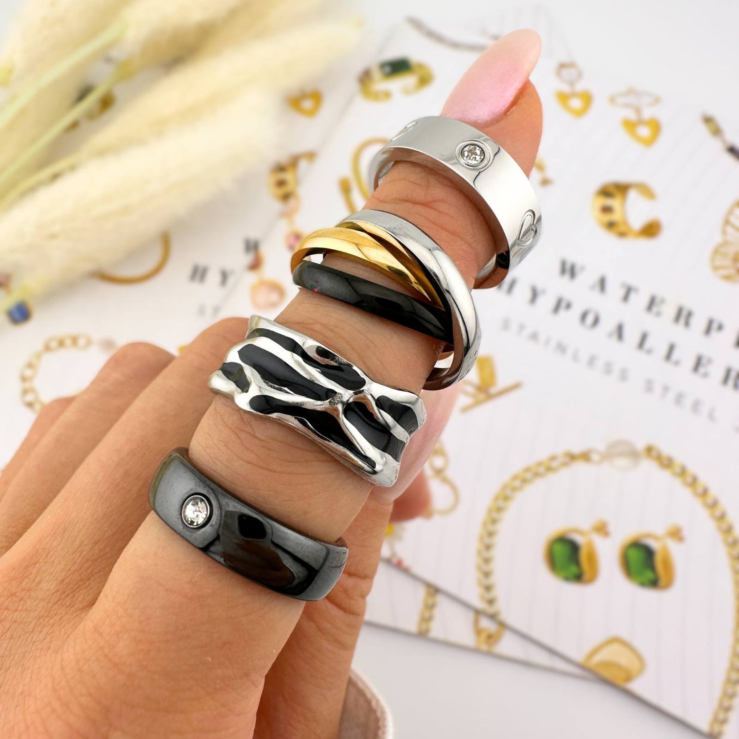 Stainless steel finger ring