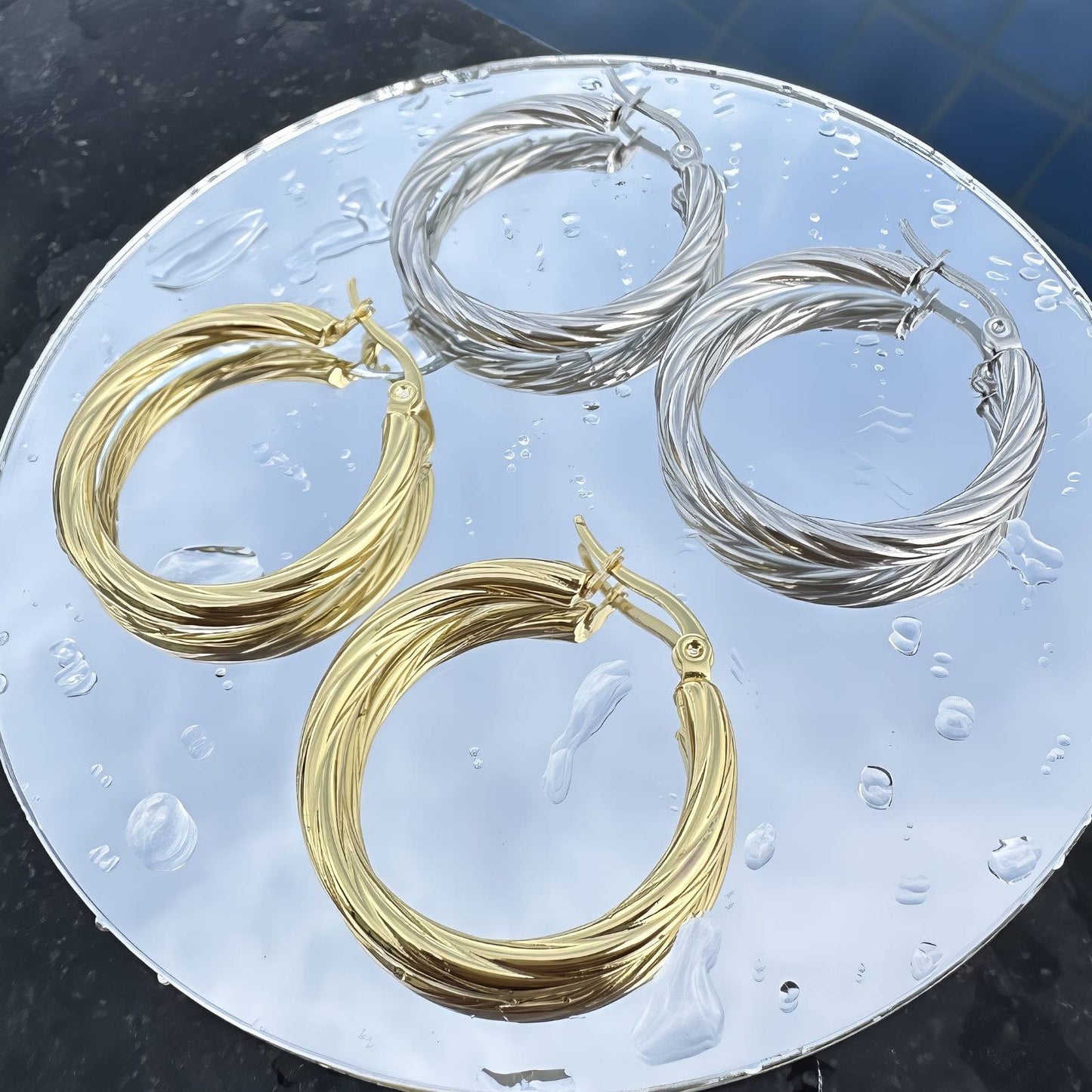 Stainless steel earrings