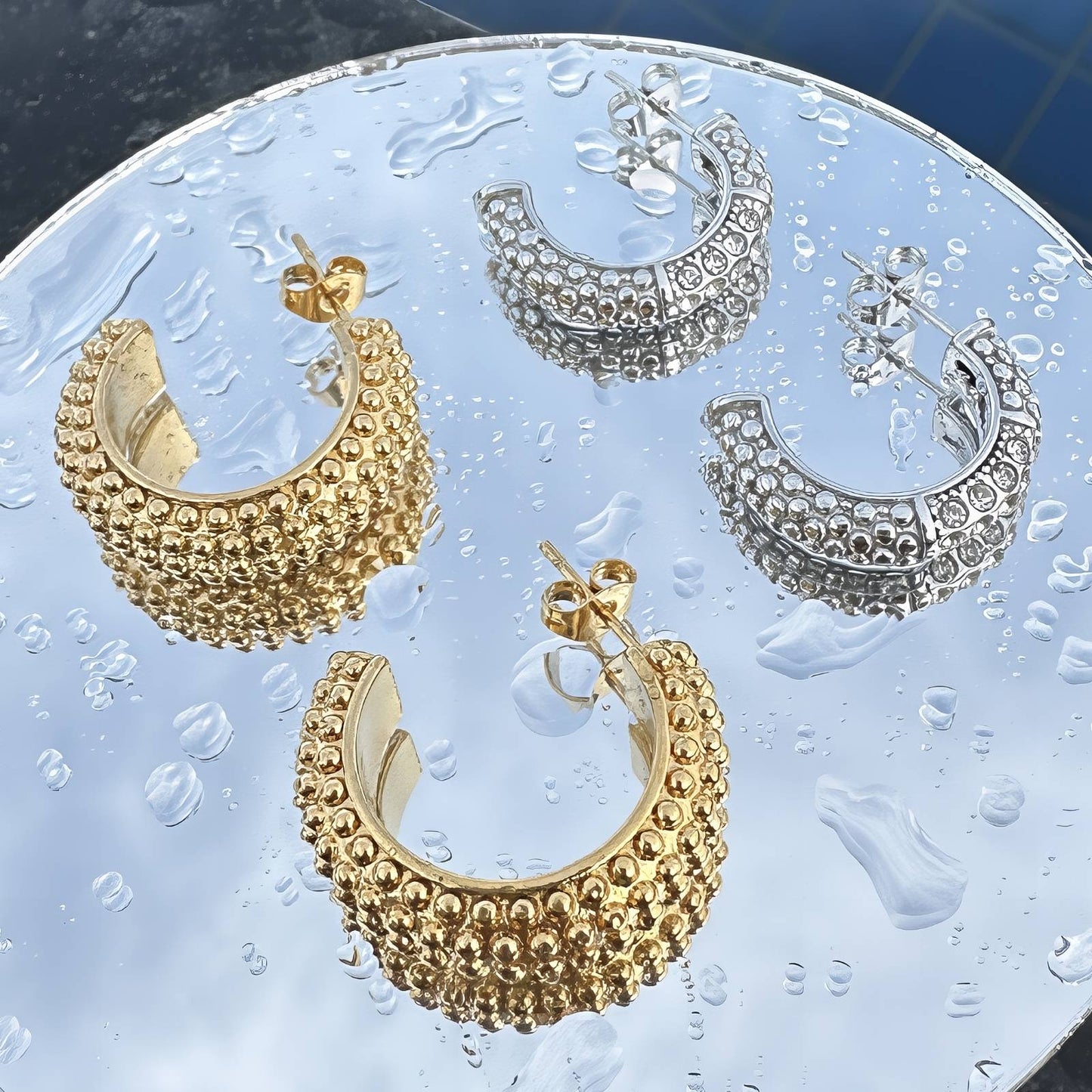 18K gold plated Stainless steel earrings