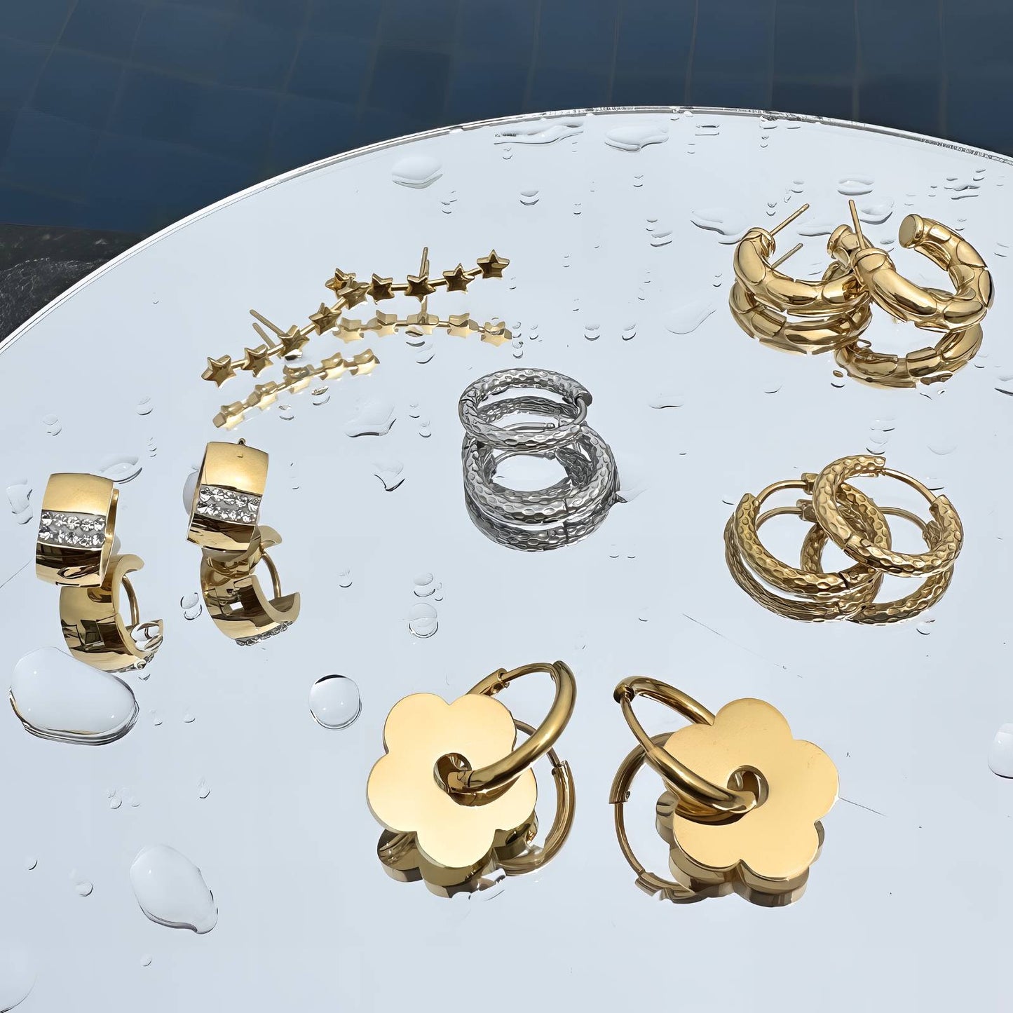 Stainless steel earrings