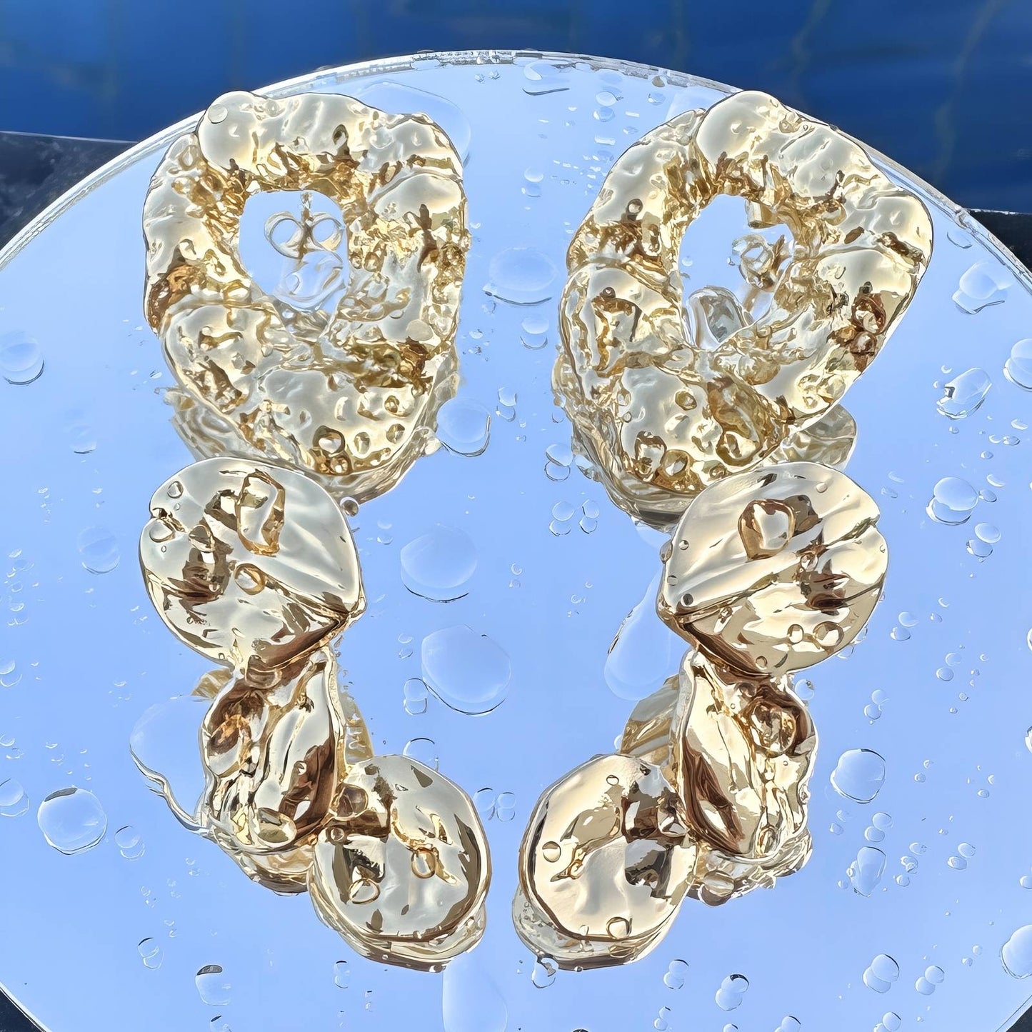 18K gold plated Stainless steel earrings