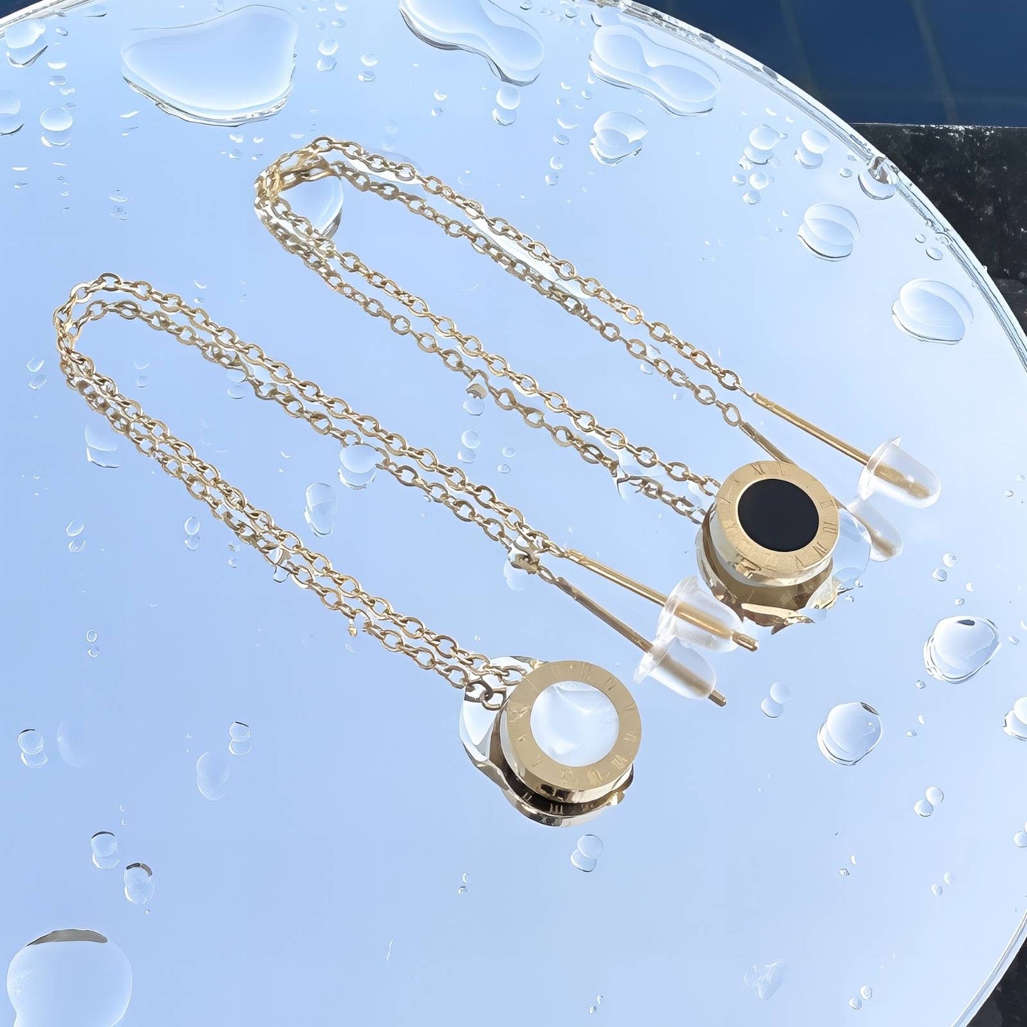 18K gold plated Stainless steel earrings