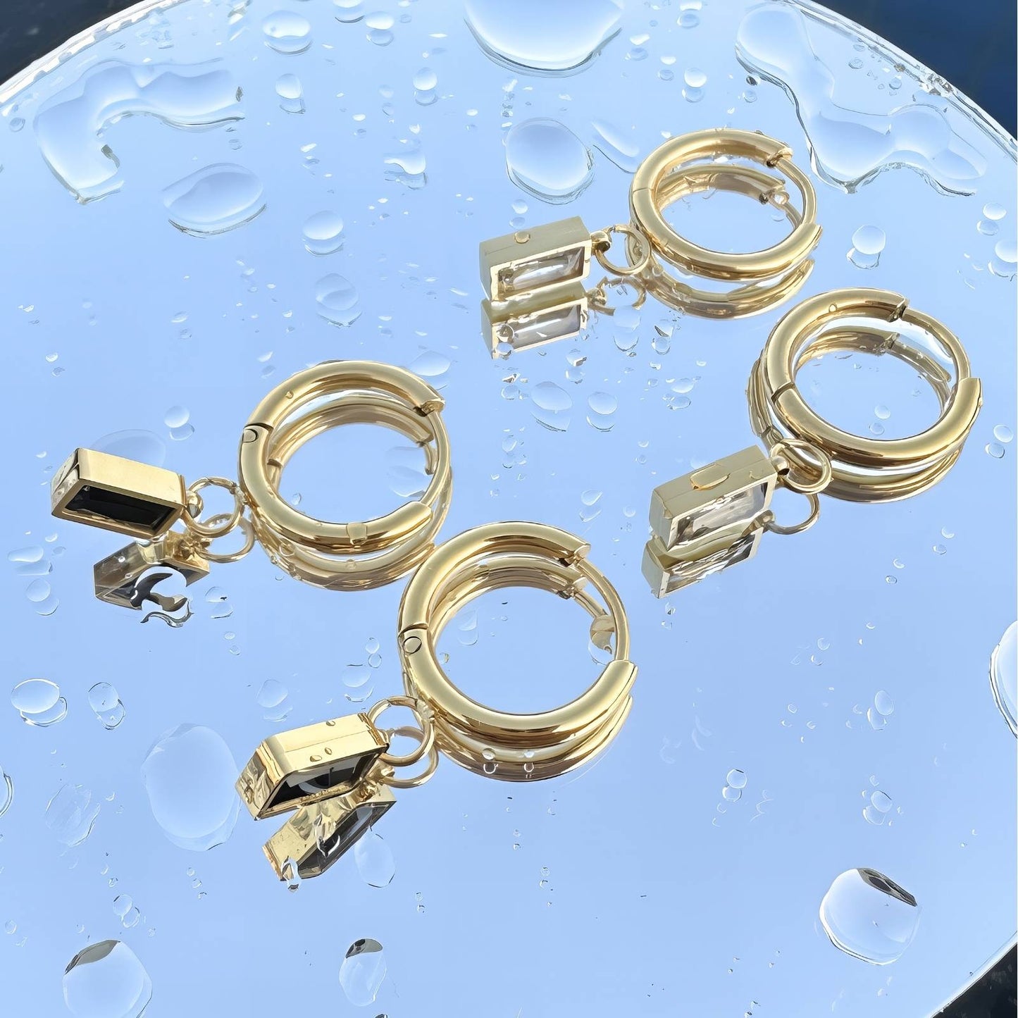 18K gold plated Stainless steel earrings