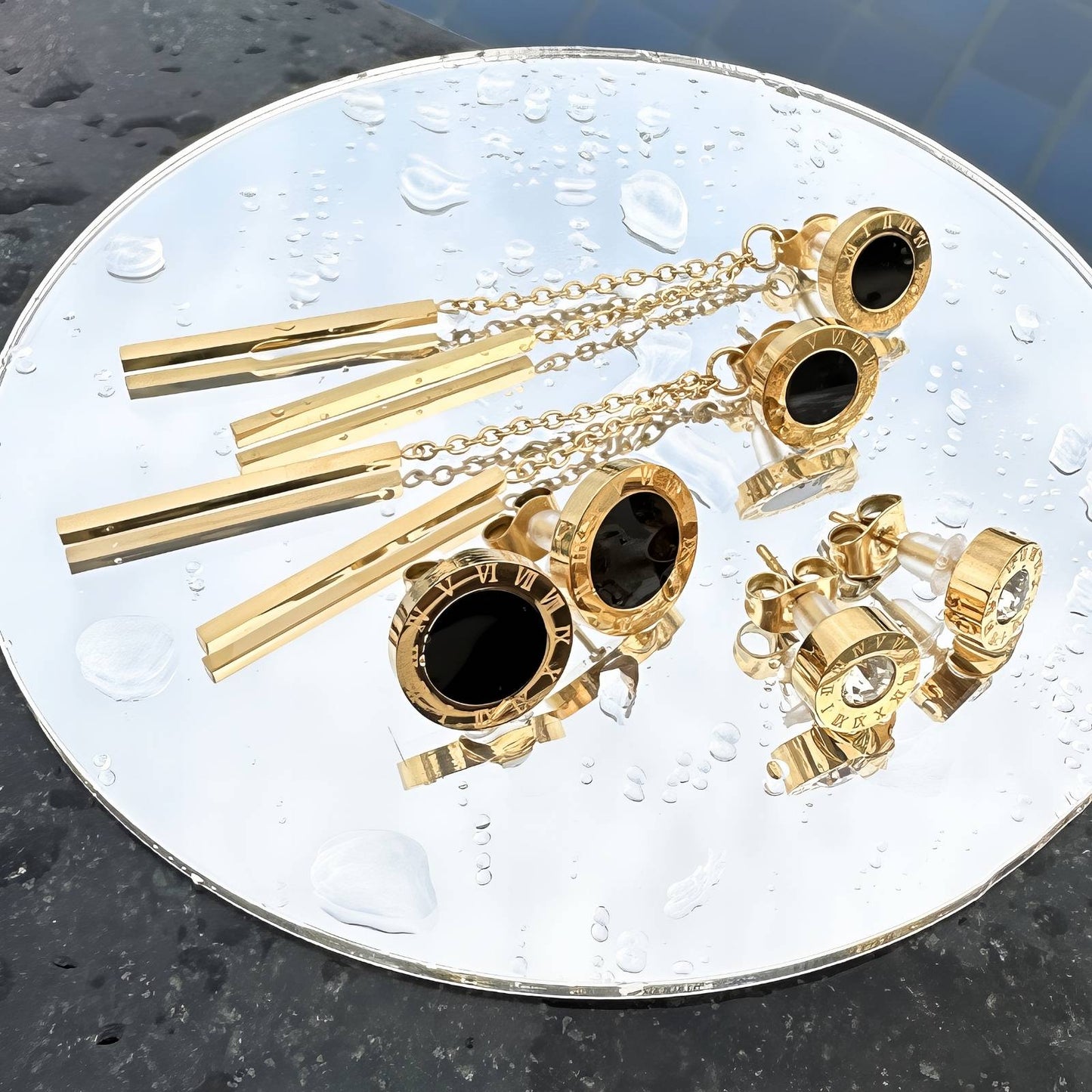 18K gold plated Stainless steel Inspired earrings