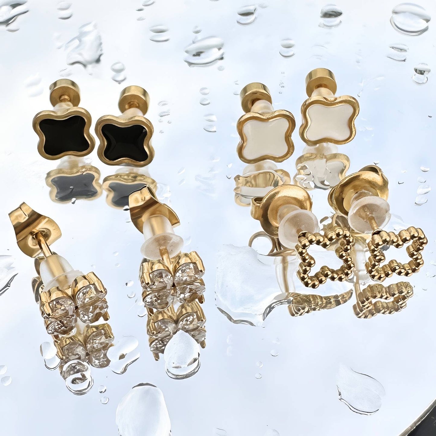 18K gold plated Stainless steel earrings