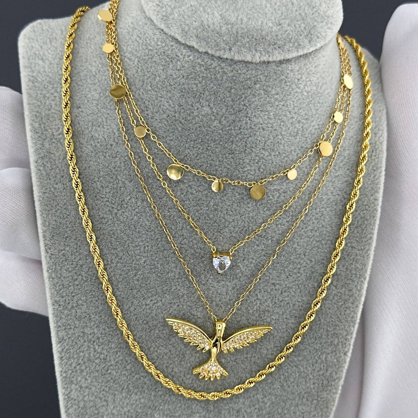 18K gold plated Stainless steel necklace