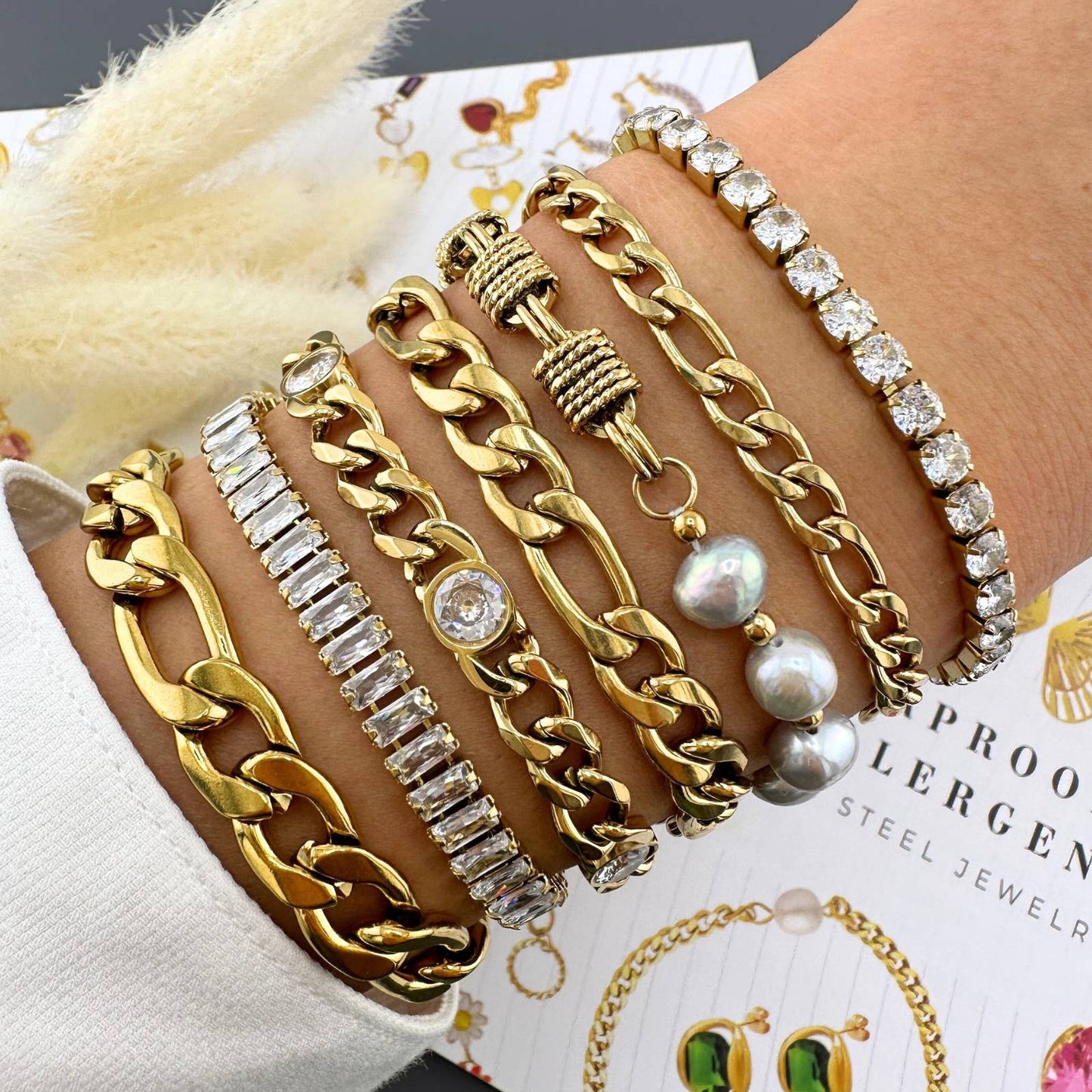18K gold plated Stainless steel bracelet