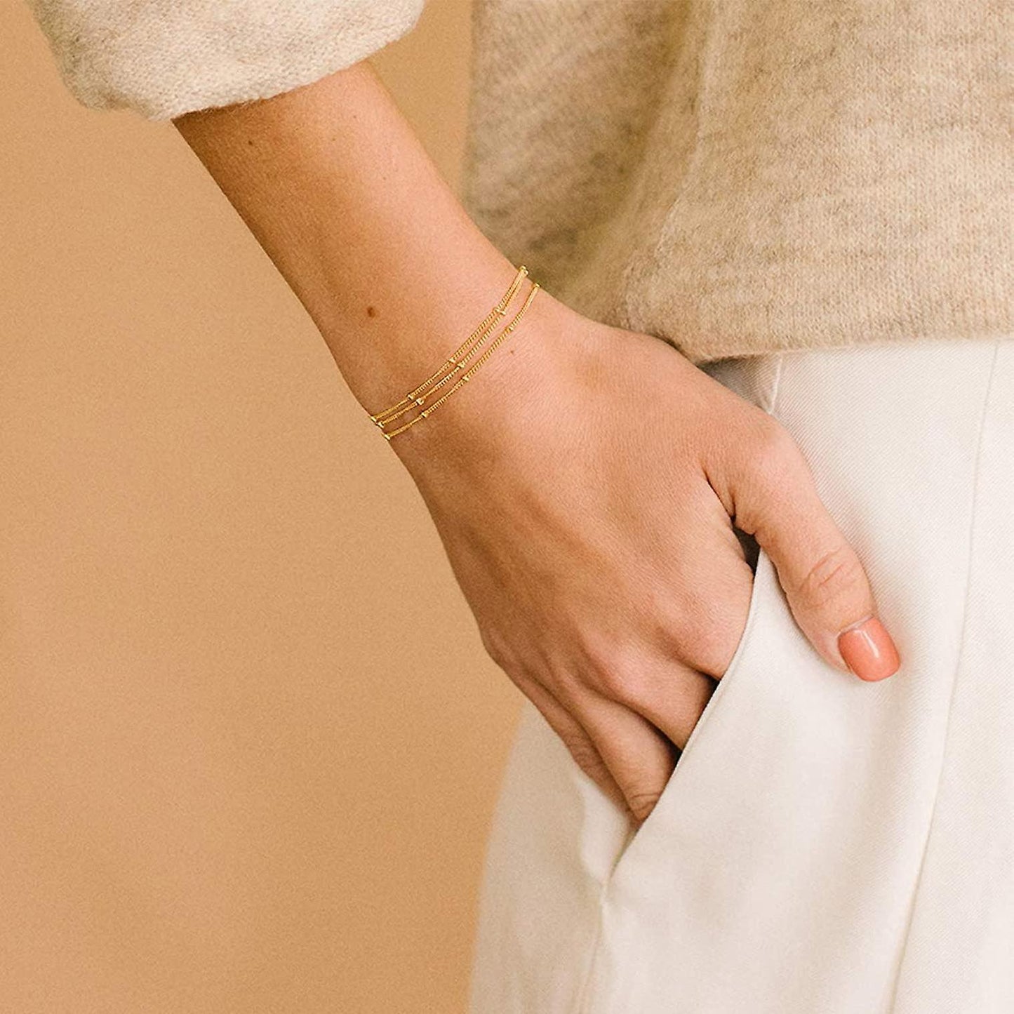 18K gold plated Stainless steel bracelet