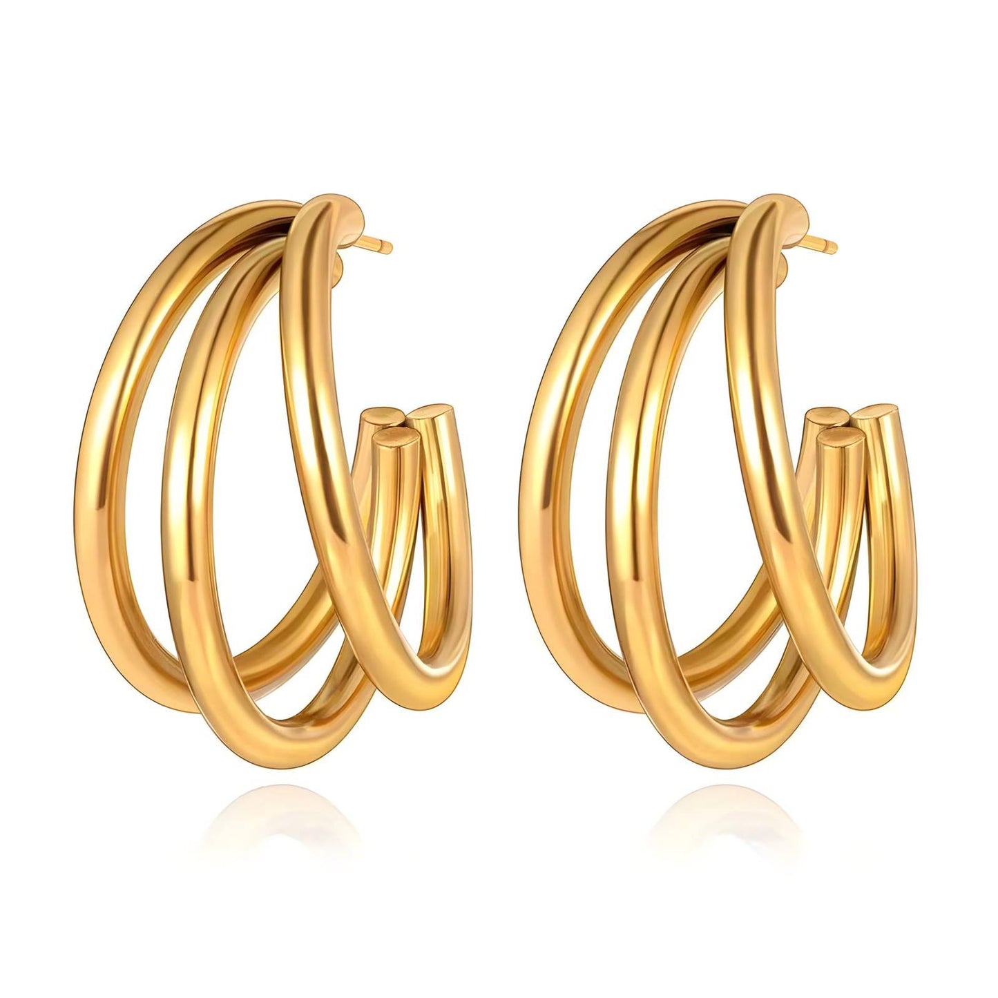 18K gold plated Stainless steel earrings