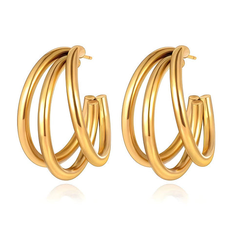 18K gold plated Stainless steel earrings