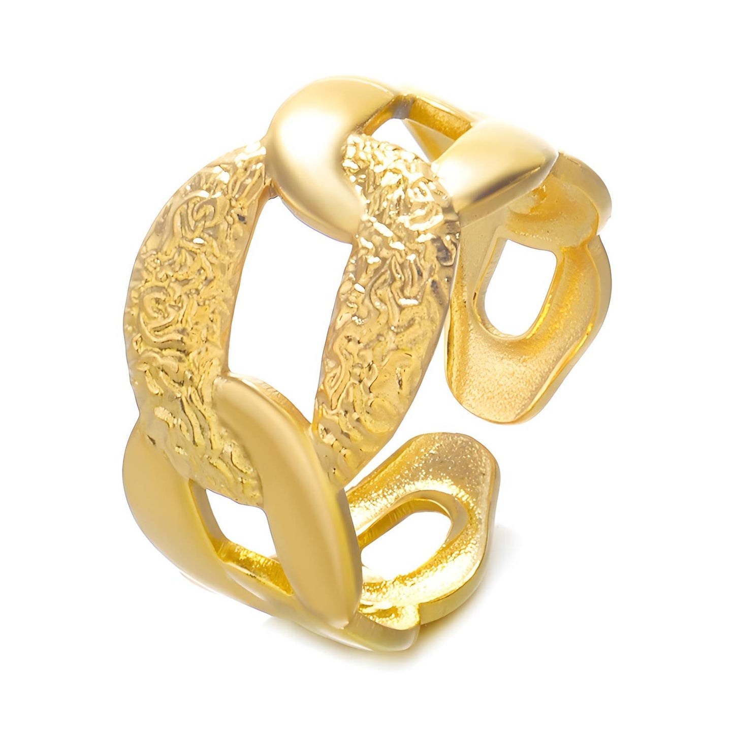 18K gold plated Stainless steel finger ring