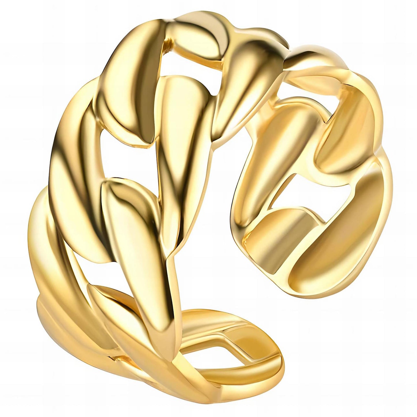 18K gold plated Stainless steel finger ring