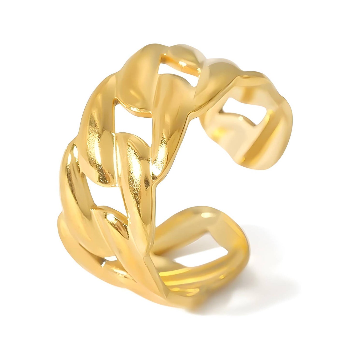 18K gold plated Stainless steel finger ring