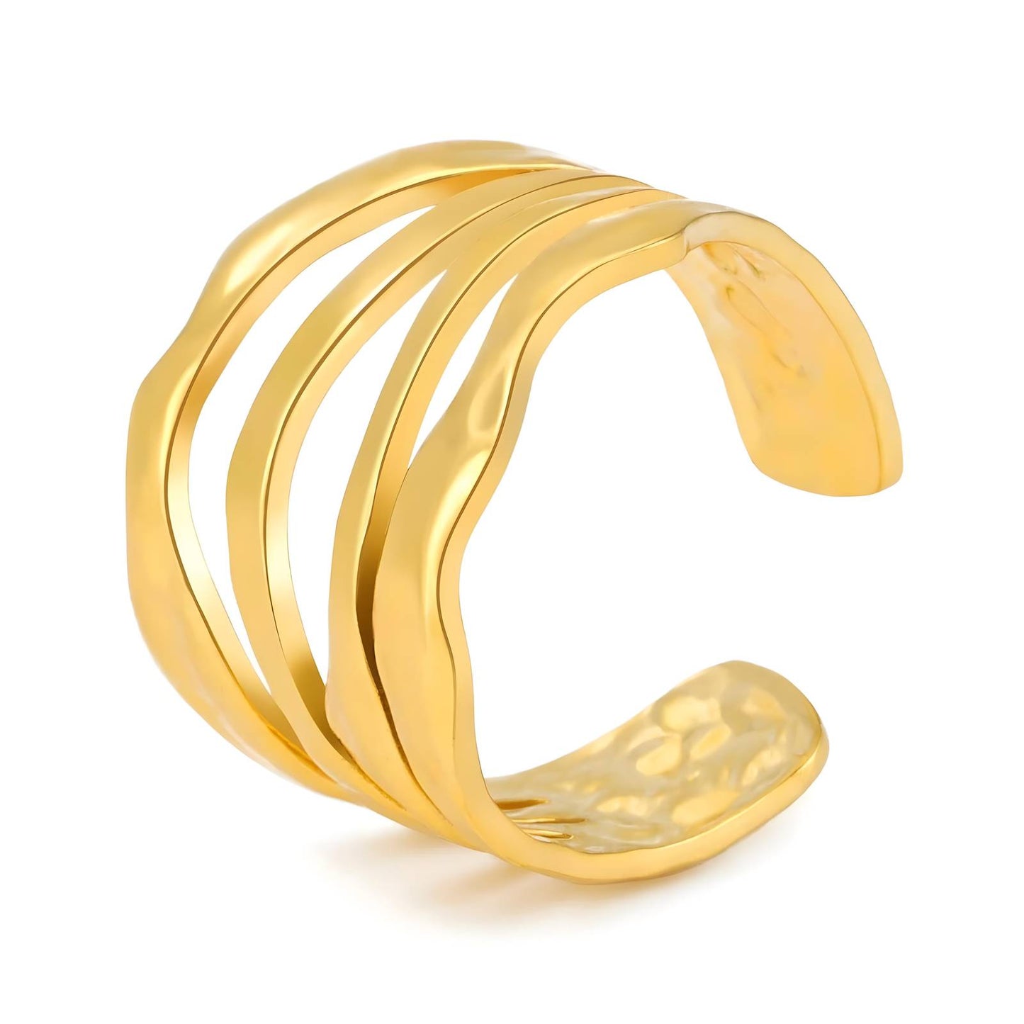 18K gold plated Stainless steel finger ring