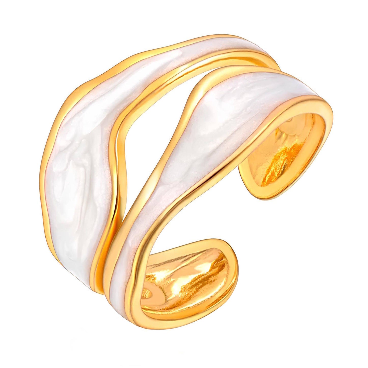 18K gold plated Stainless steel finger ring