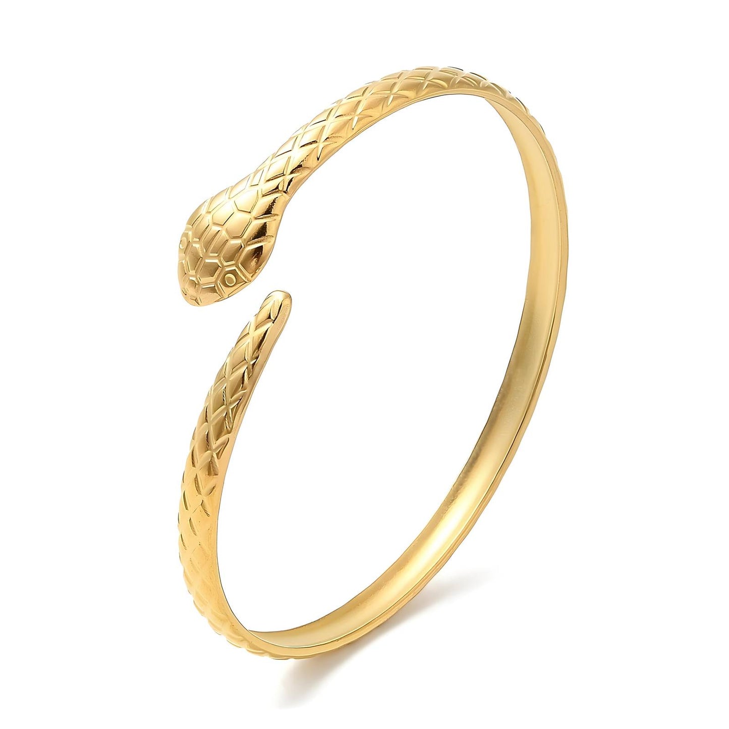 18K gold plated Stainless steel Snake bracelet