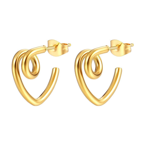 18K gold plated Stainless steel earrings
