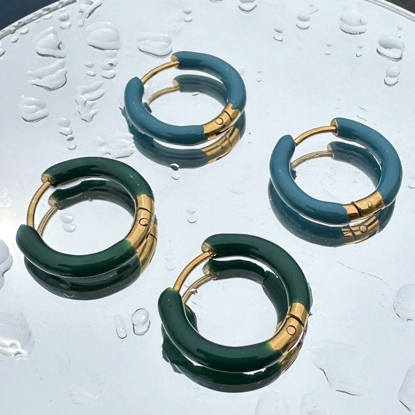 18K gold plated Stainless steel earrings