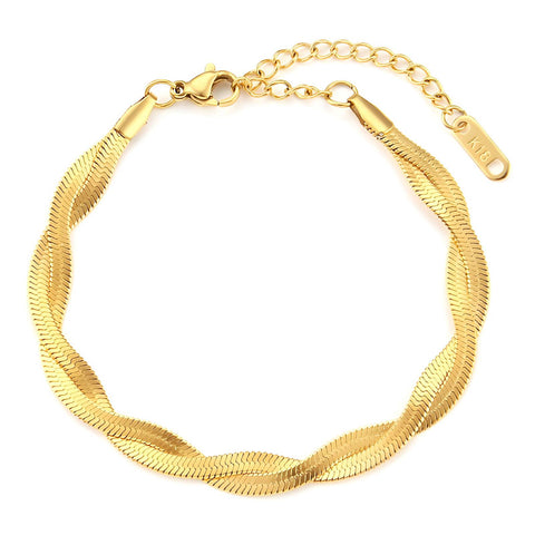 18K gold plated Stainless steel bracelet