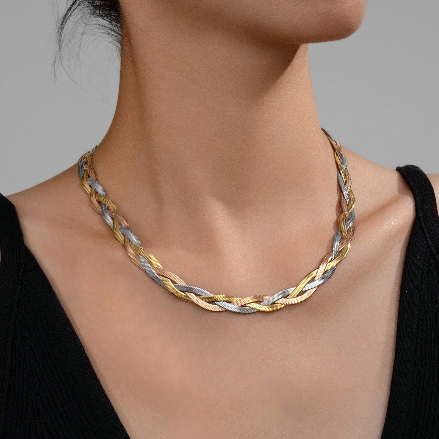 18K gold plated Stainless steel necklace