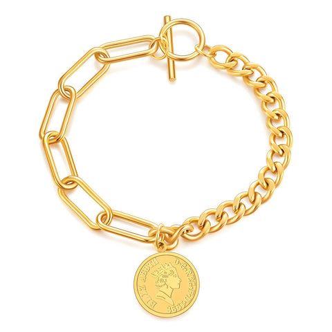 18K gold plated Stainless steel bracelet
