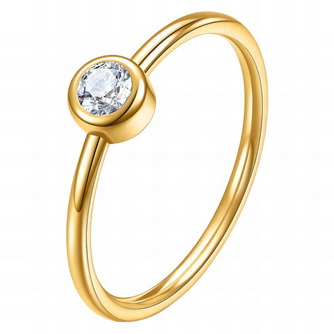 18K gold plated Stainless steel finger ring