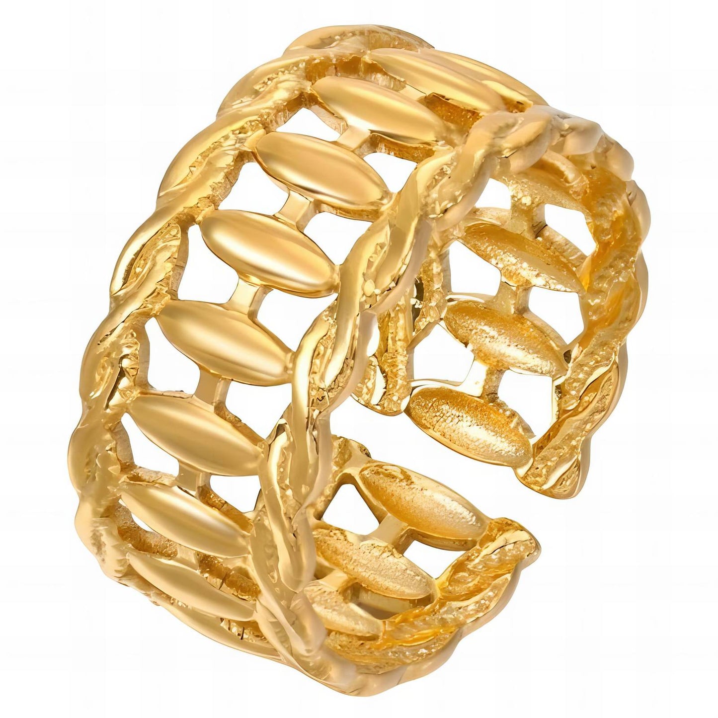 18K gold plated Stainless steel finger ring