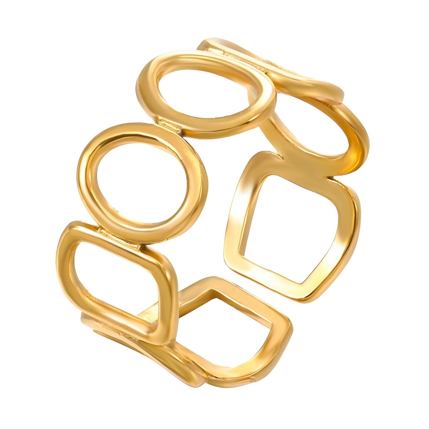 18K gold plated Stainless steel finger ring