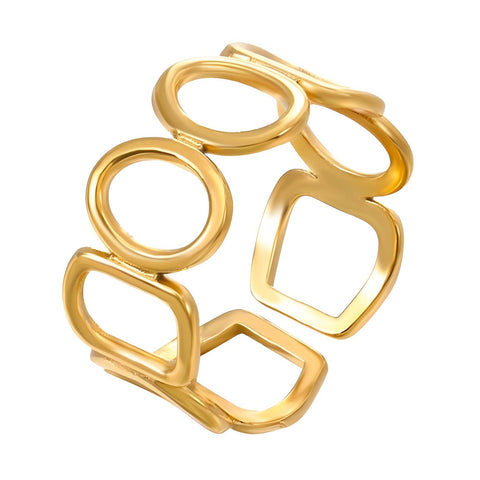 18K gold plated Stainless steel finger ring