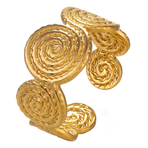 18K gold plated Stainless steel finger ring