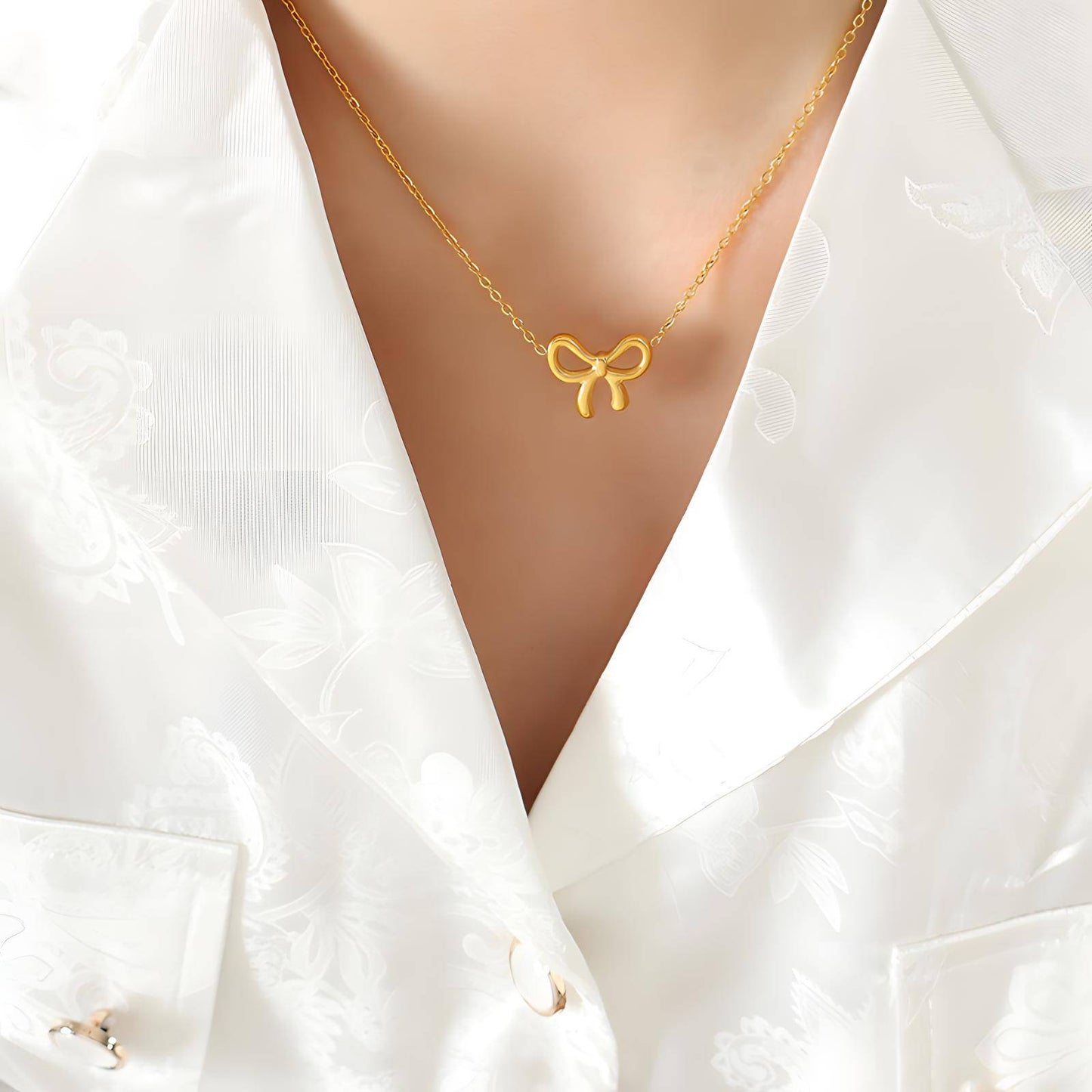 18K gold plated Stainless steel necklace