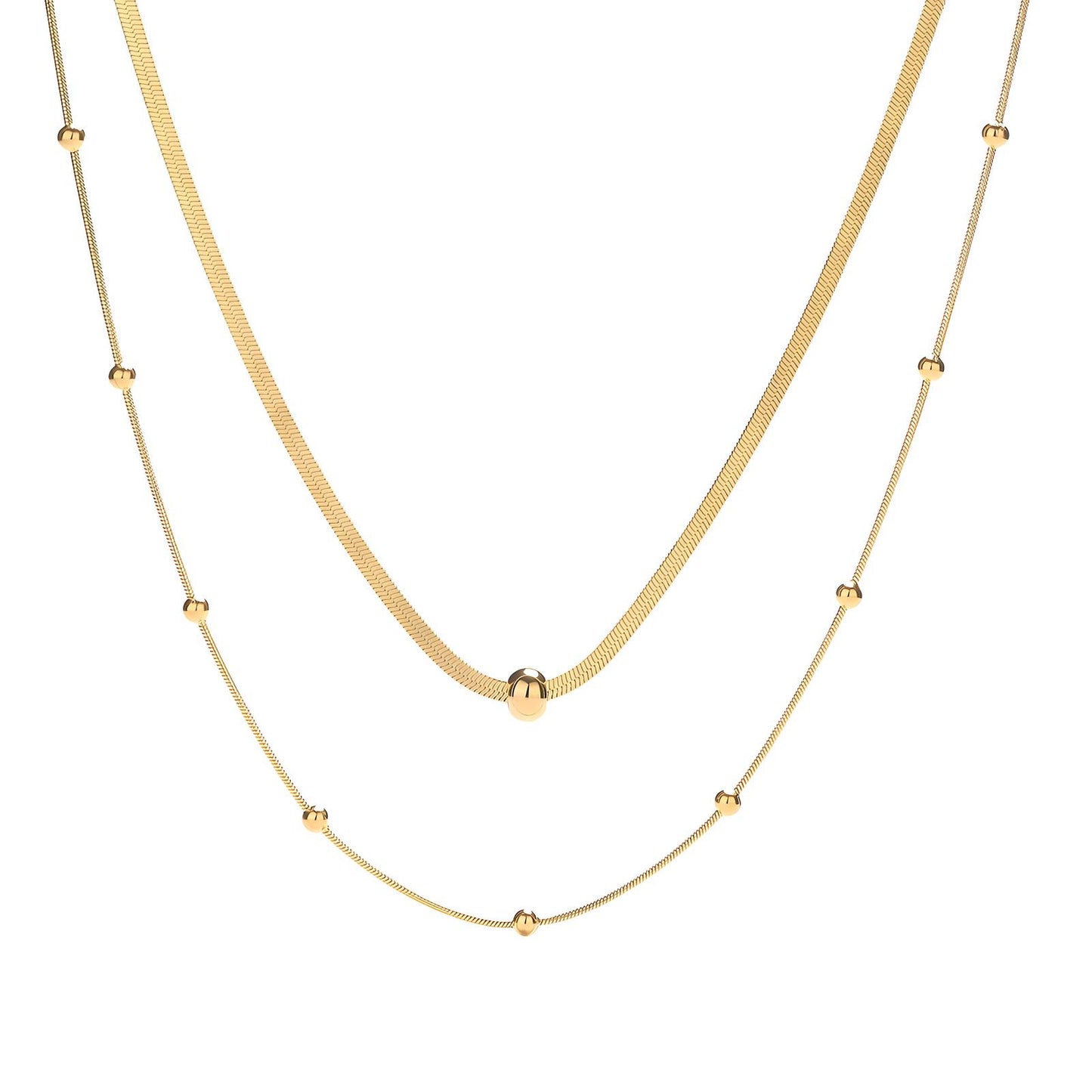 18K gold plated Stainless steel necklace