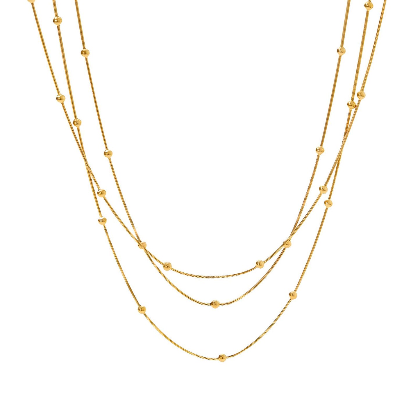 18K gold plated Stainless steel necklace