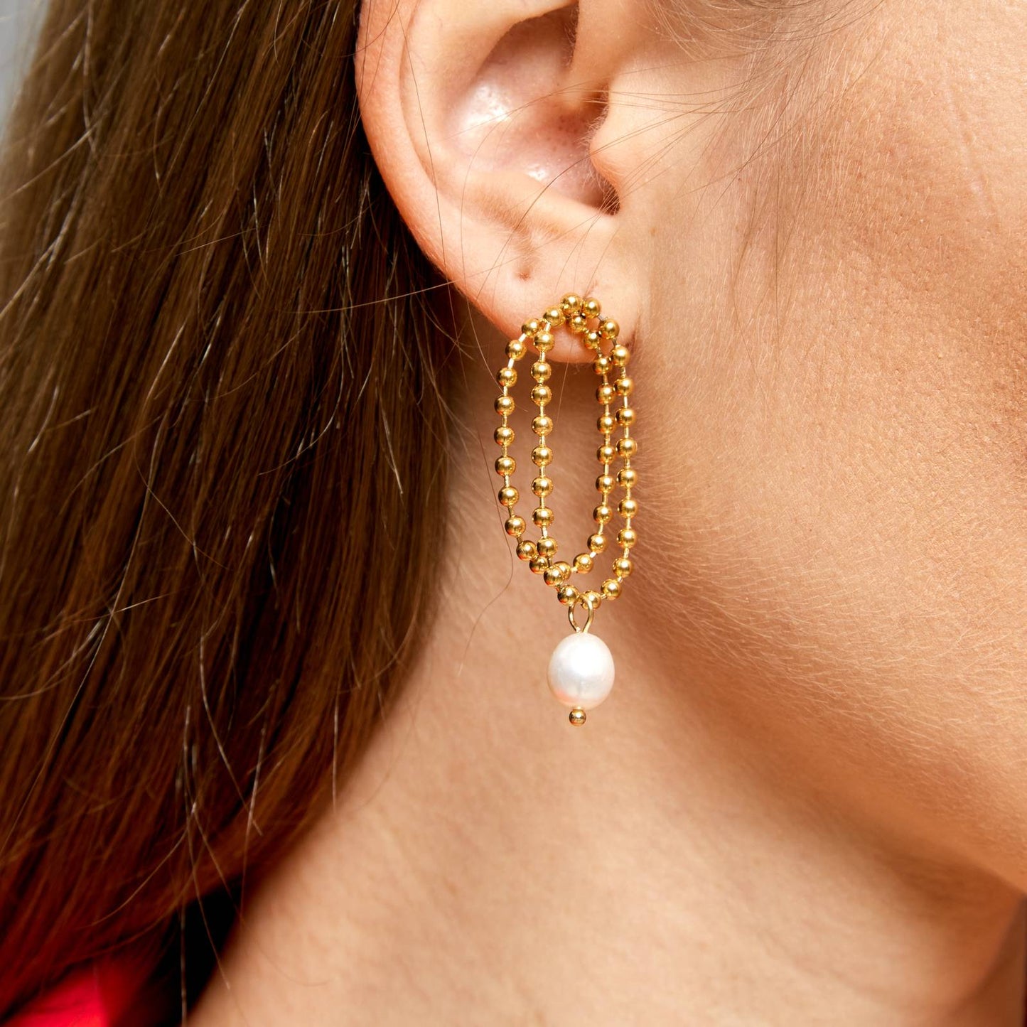 18K gold plated Stainless steel earrings