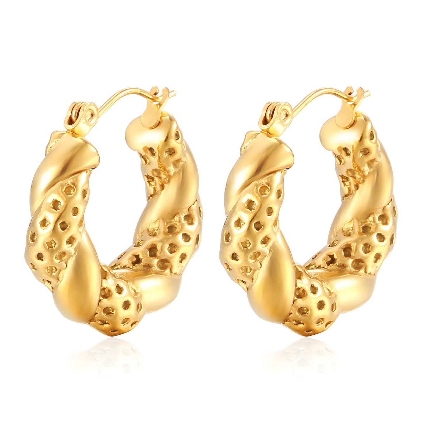 18K gold plated Stainless steel earrings