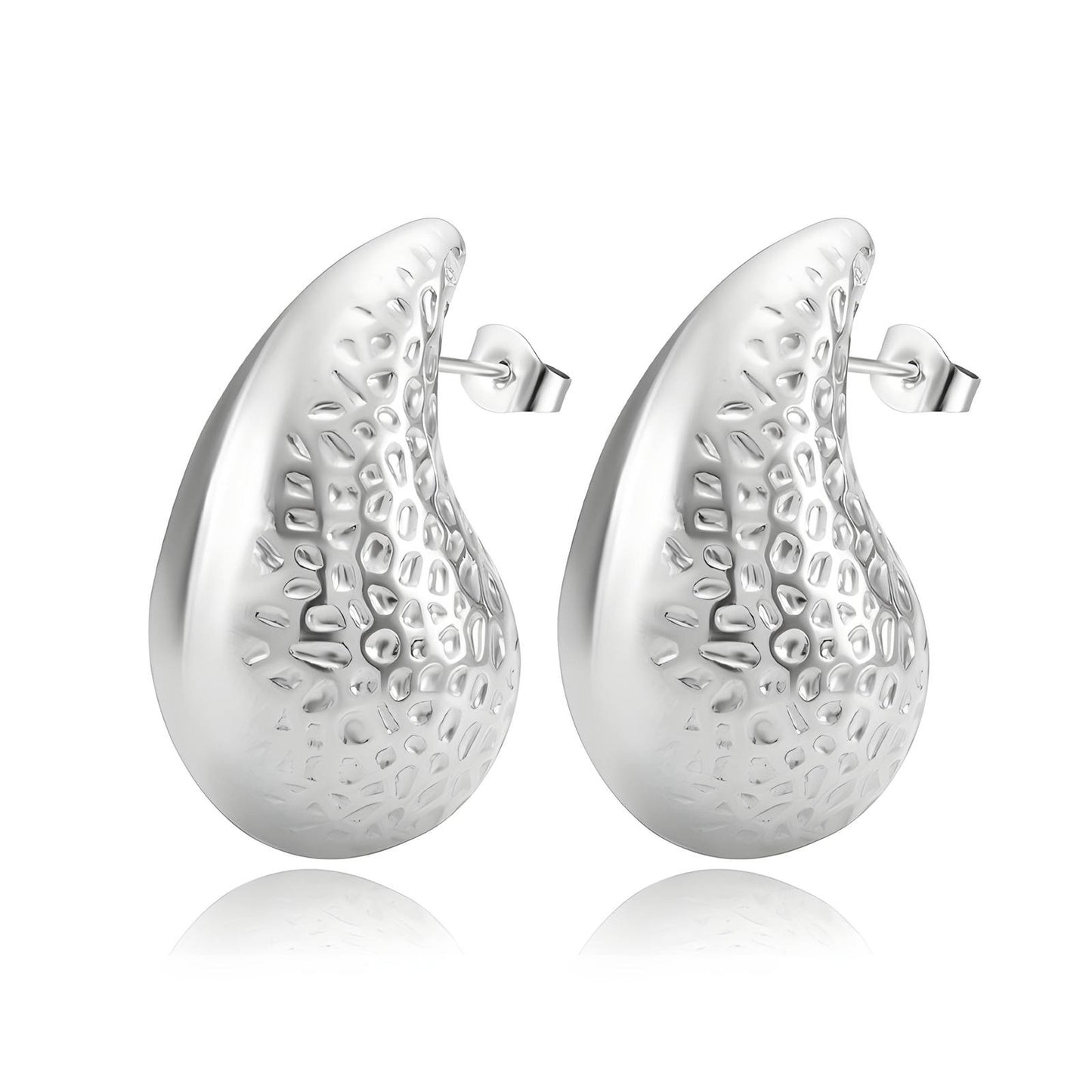 Stainless steel Teardrops earrings