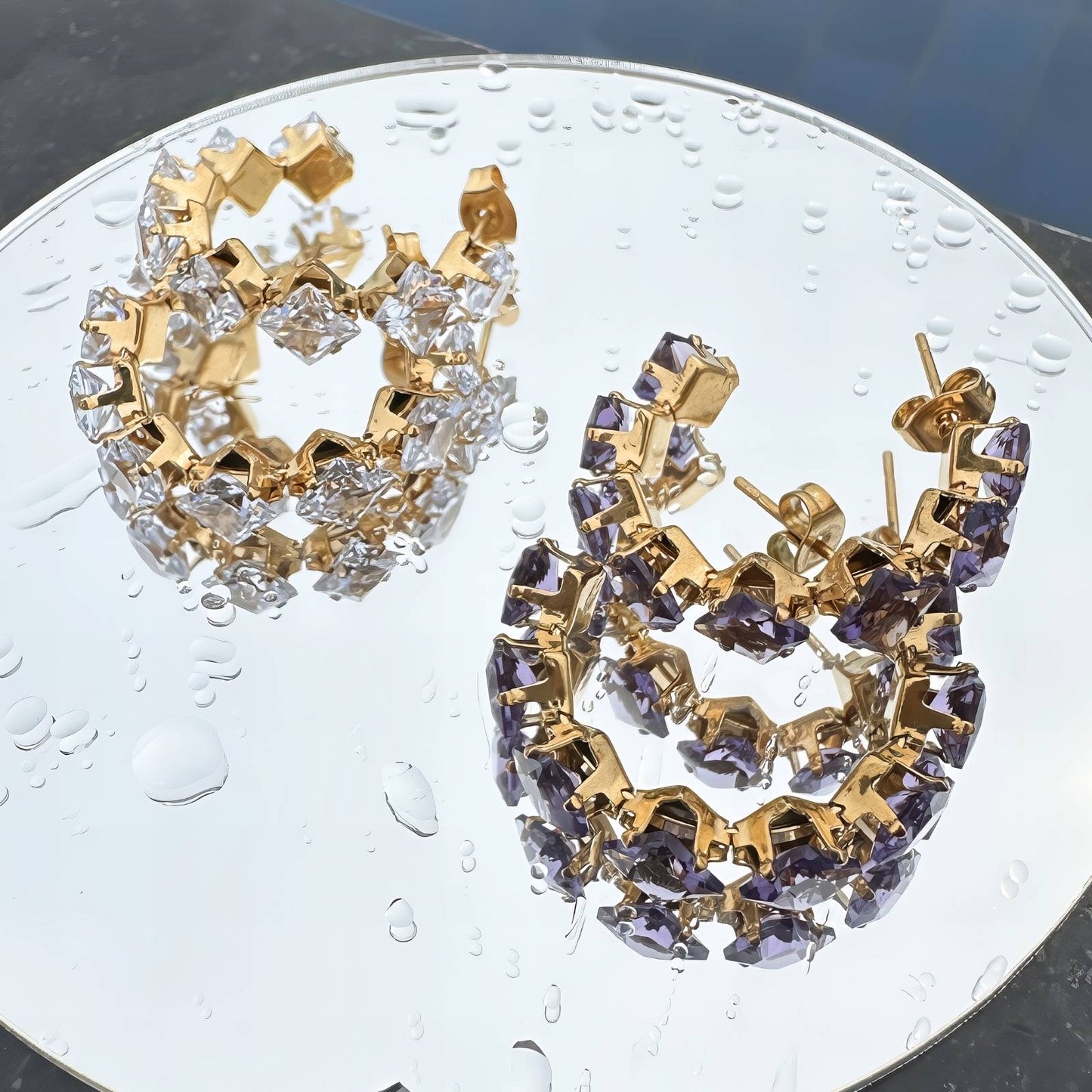 18K gold plated Stainless steel earrings