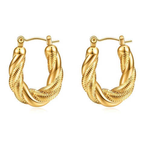 18K gold plated Stainless steel earrings