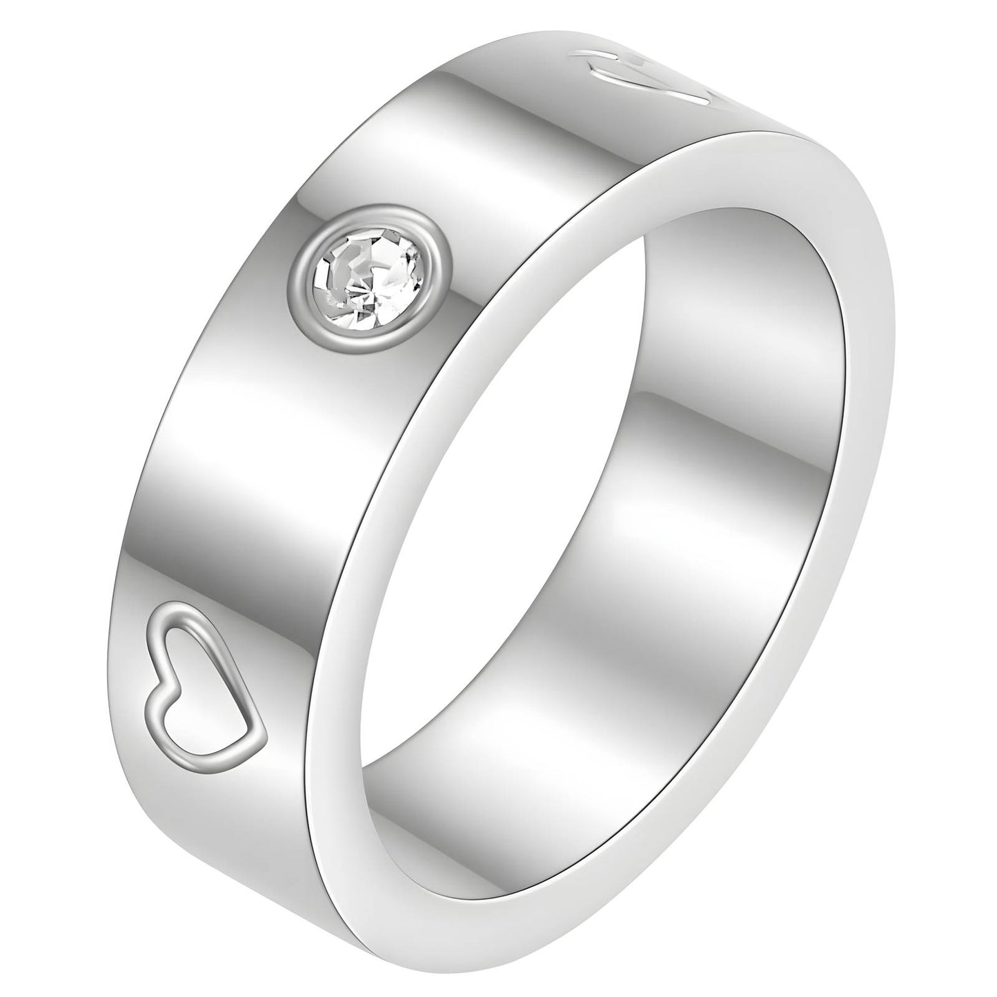 Stainless steel Hearts finger ring