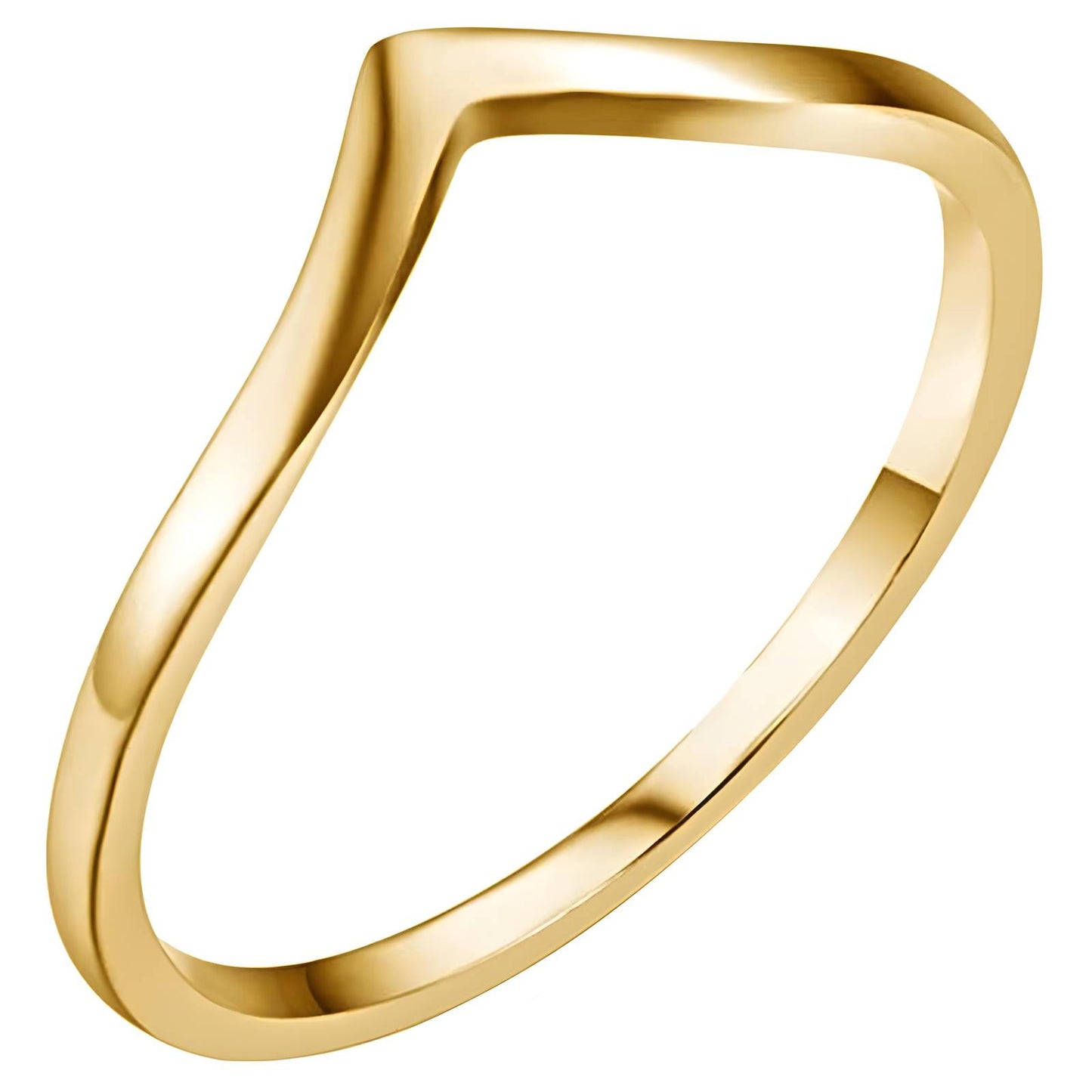 18K gold plated Stainless steel finger ring