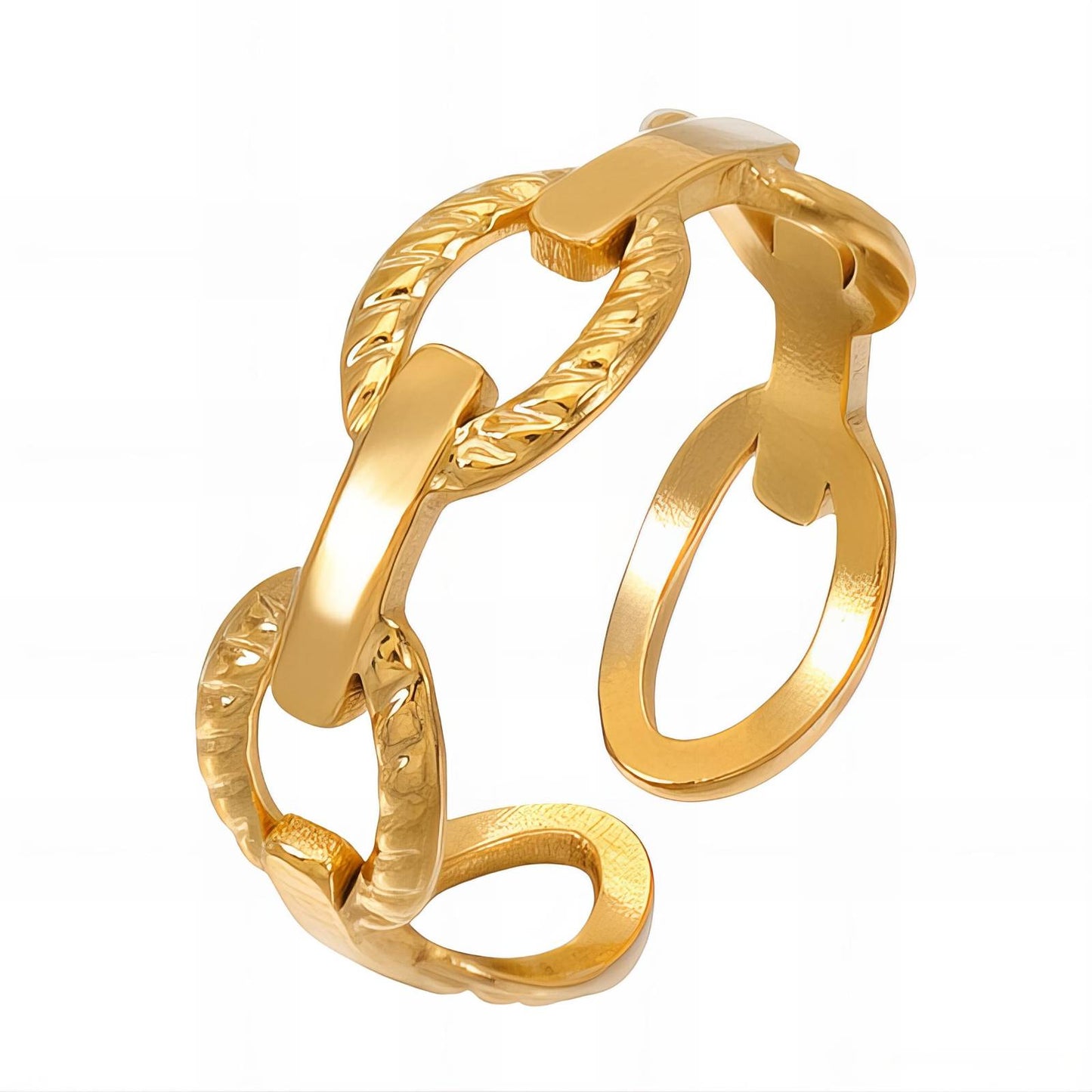 18K gold plated Stainless steel finger ring